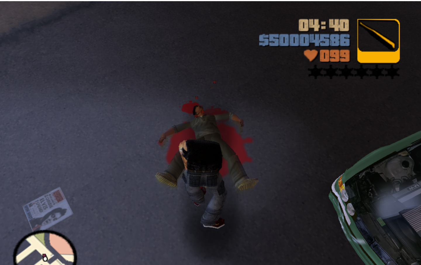 GTA III; Money & Health Hacked